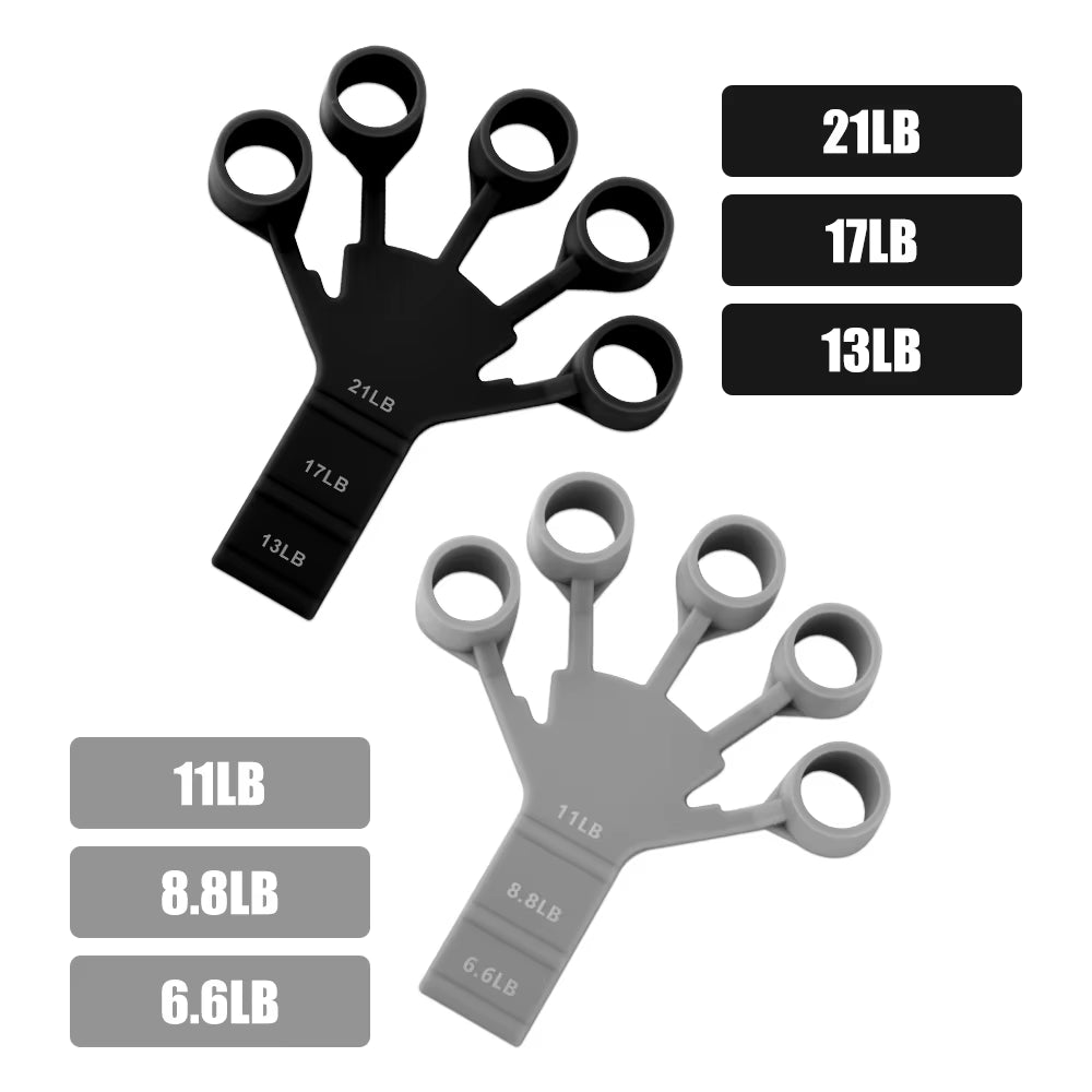 1Pcs Silicone Gripster Grip Strengthener Finger Stretcher Hand Grip Trainer Gym Fitness Training Exercise Hand Grip Strengthener