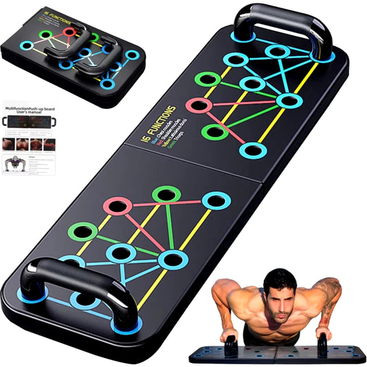 Push up Board Portable Multifunction Foldable Workout Equipments Push up Bar for Home Gym Equipment Bodybuilding Fitness Sports